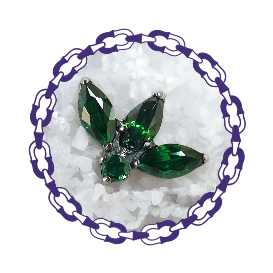 Labret Tres Marquesas y Cristal Verde