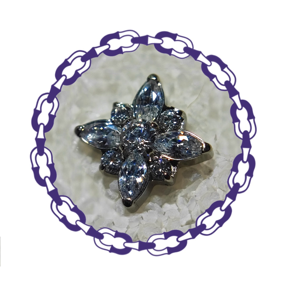 Labret Cluster Cuatro Marquesas y Cristales