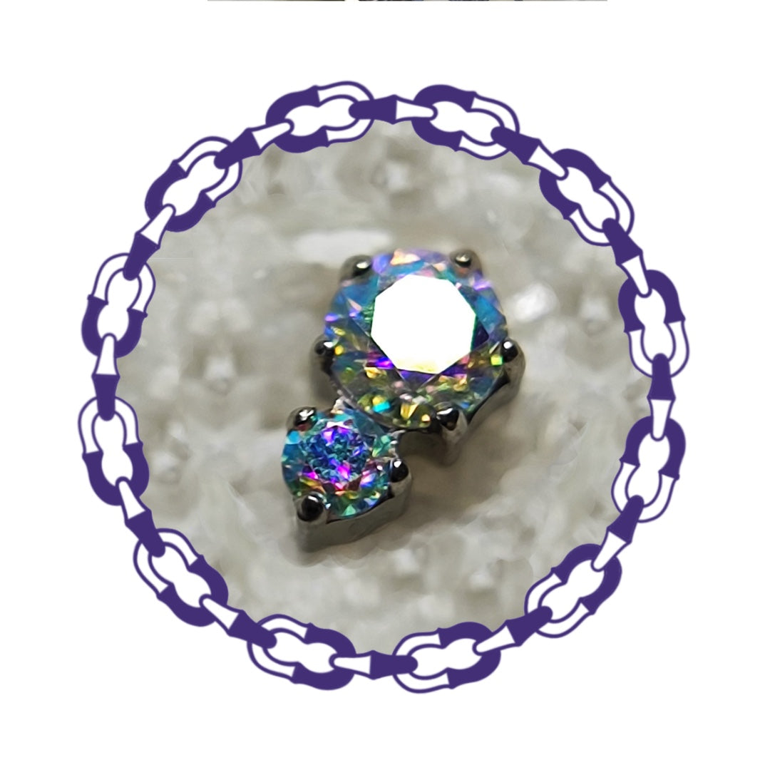Labret Dos Cristales Tornasol