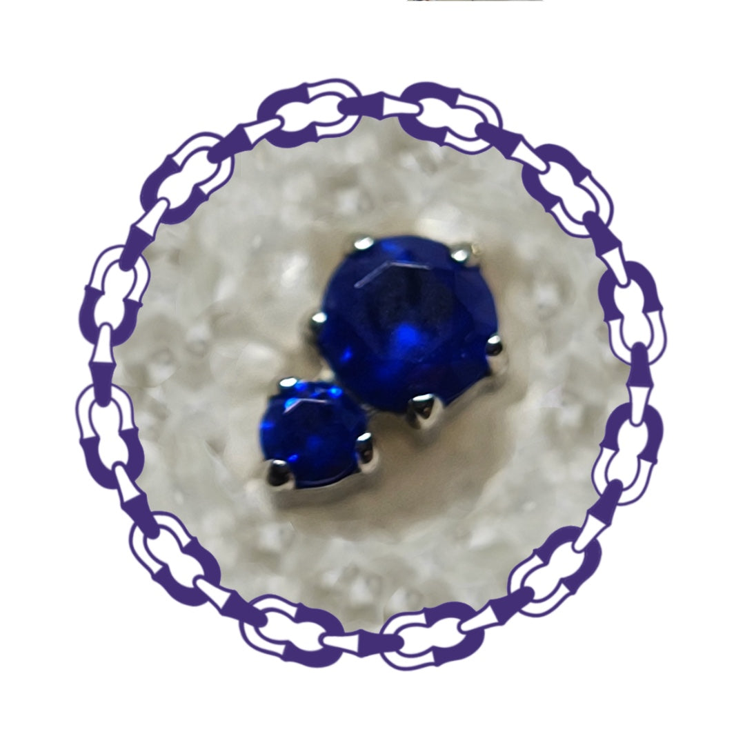 Labret Dos Cristales Azules