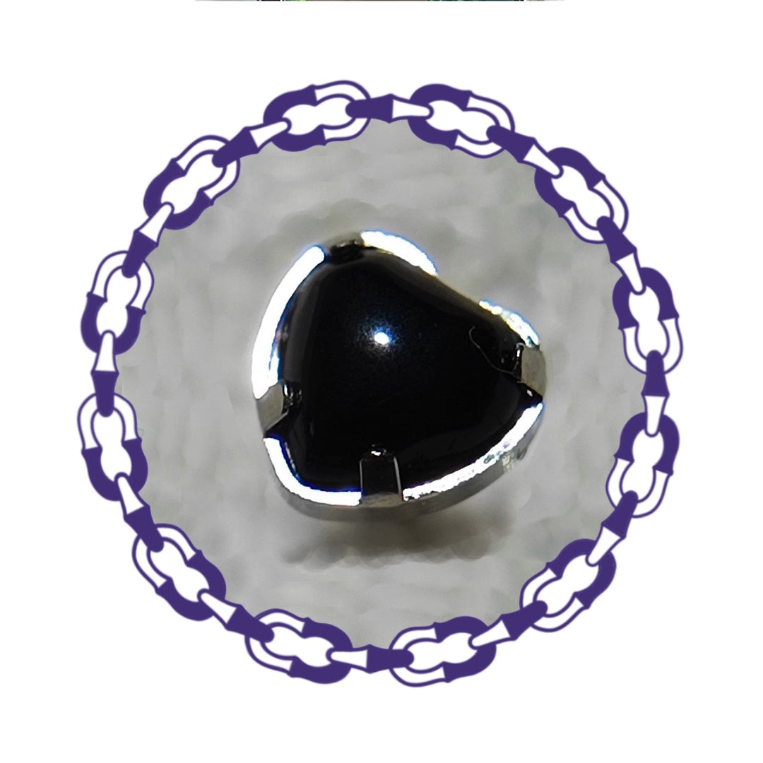 Labret Corazón Onyx