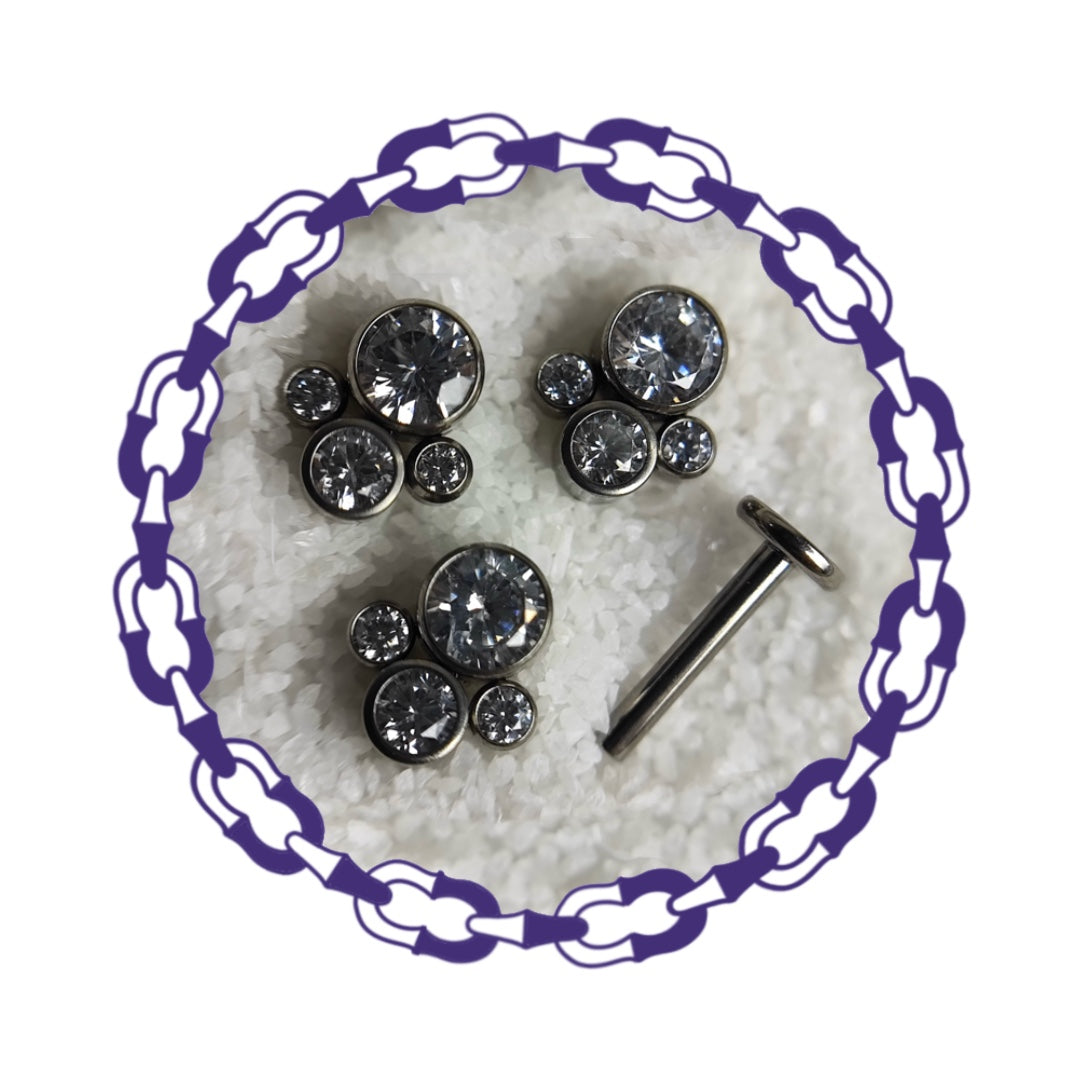 Labret Cuatro Cristales