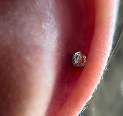 Labret Cristal Plano Tornasol