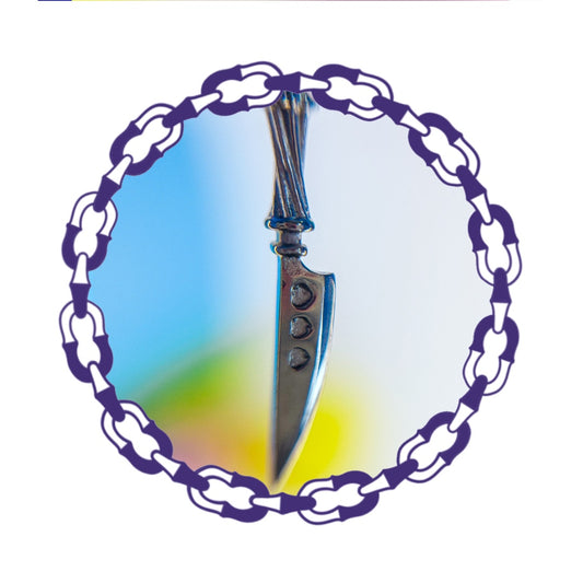 Labret Esfera con Colgante de Cuchillo