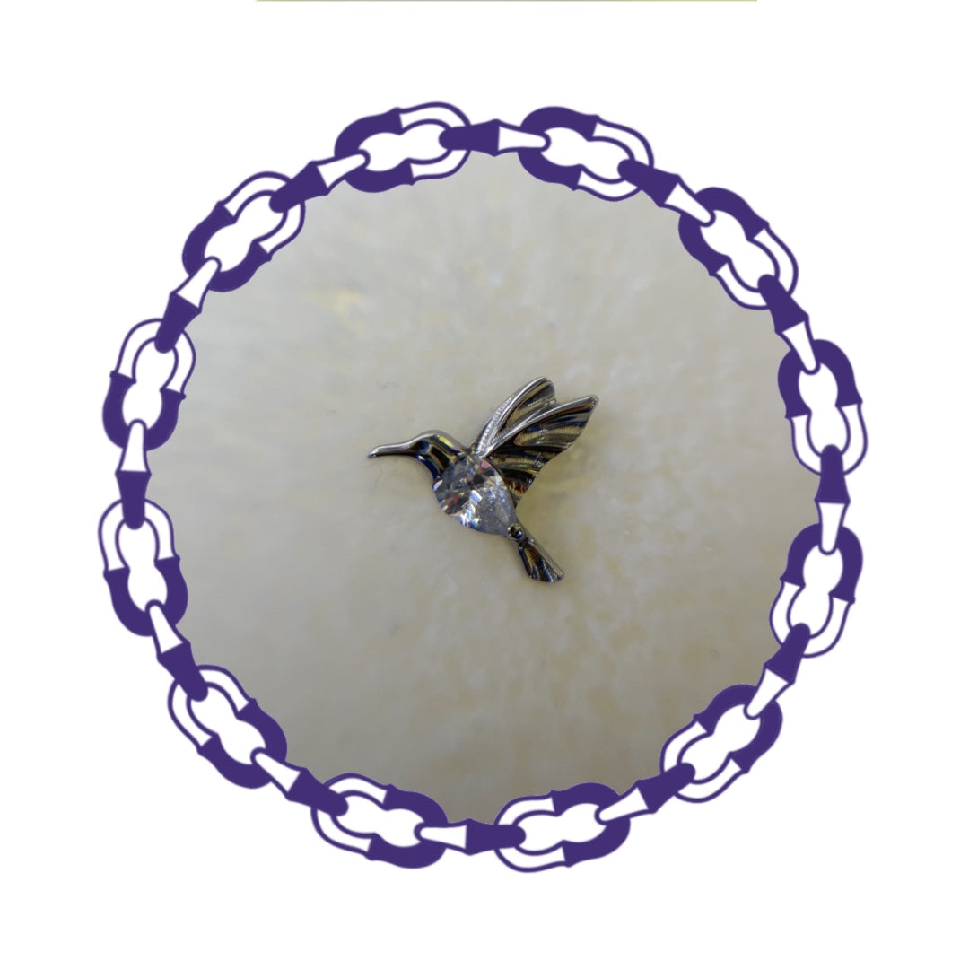 Labret Colibrí con Cristal