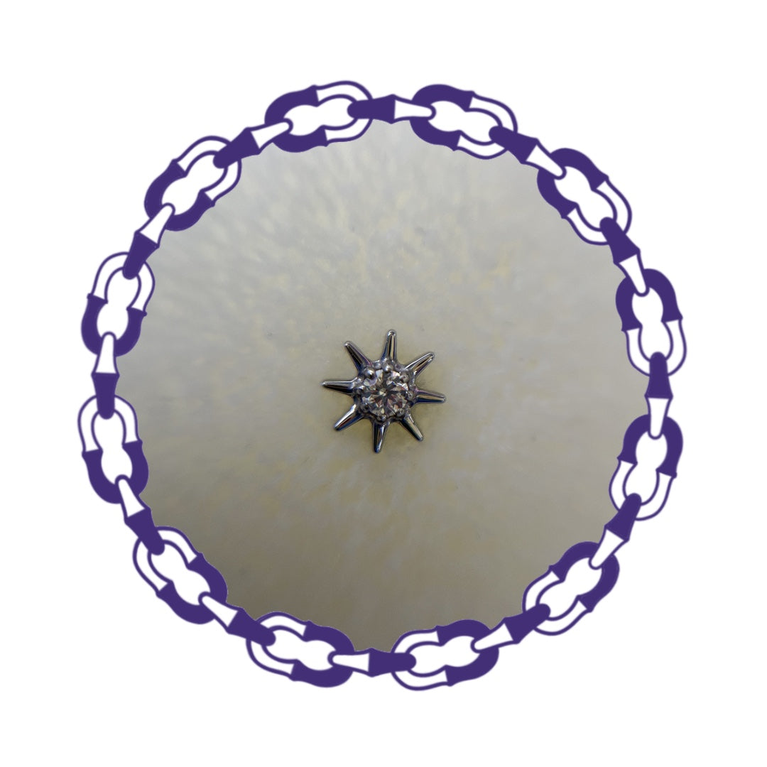 Labret Sol con Cristal