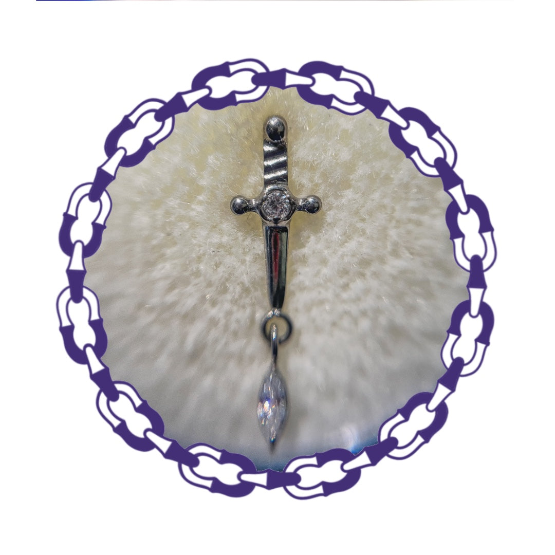 Labret Daga con Marquesa Colgante