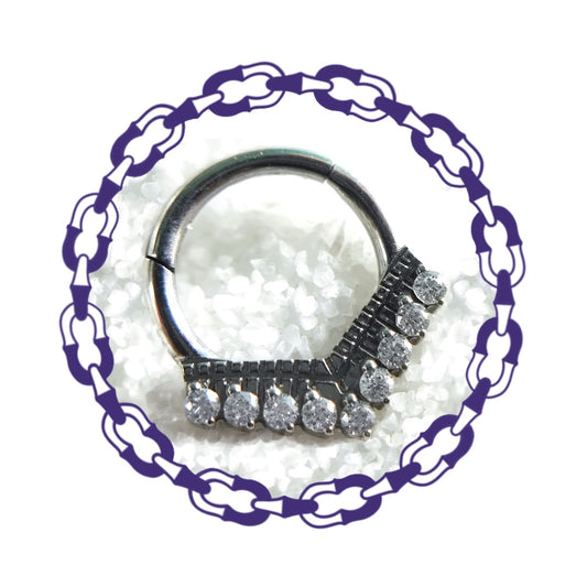 Clicker con Aplique y Nueve Cristales