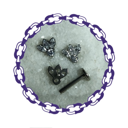 Labret Tres Marquesas y Cristal