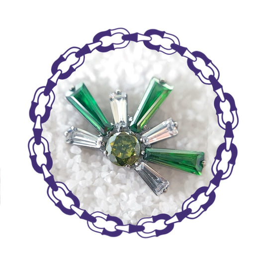 Labret Explosión Cristalina Verde