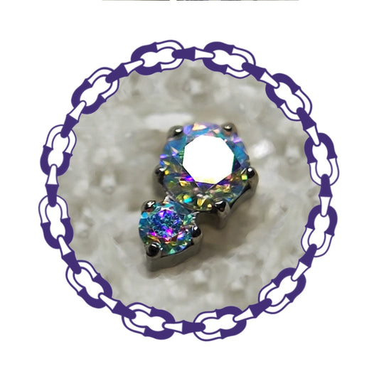 Labret Dos Cristales Tornasol