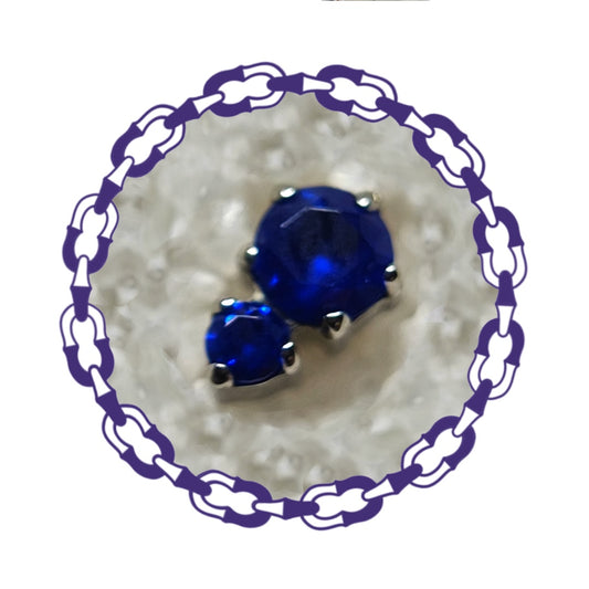 Labret Dos Cristales Azules