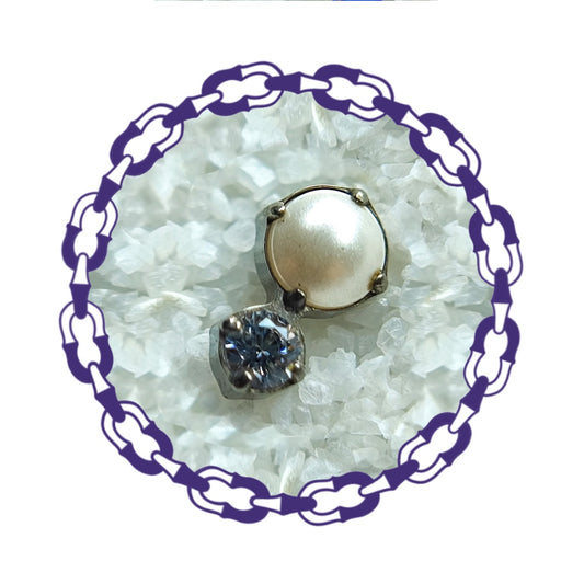 Labret Perla y Cristal