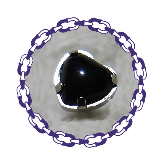 Labret Corazón Onyx