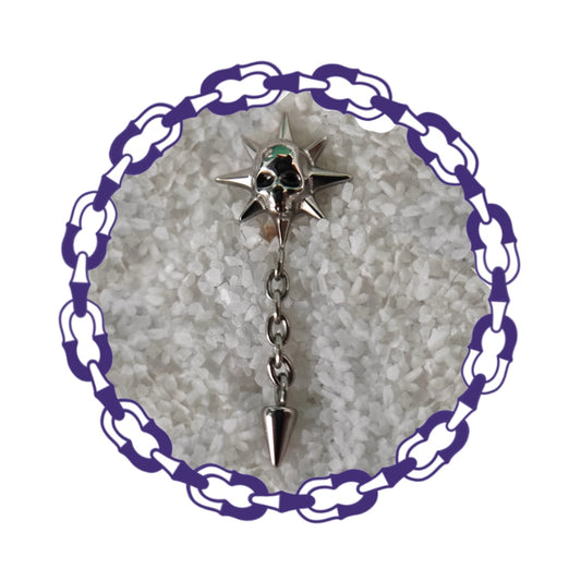 Labret Calavera con Spikes y Colgante de Spike