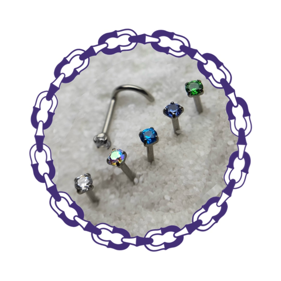 Nostril Cristal Engarzado 18g