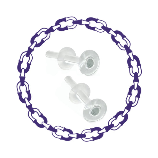 Labret borosilicato 16g / 14g