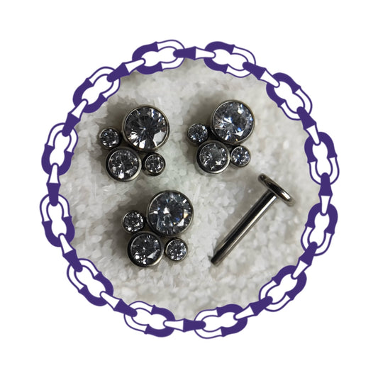 Labret Cuatro Cristales