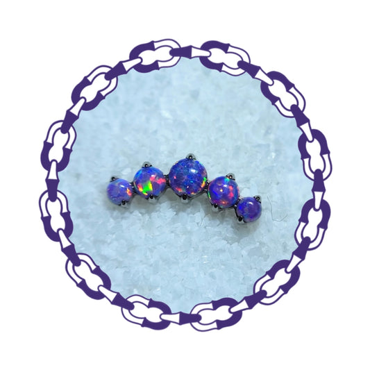 Labret Cluster Opalo Lila