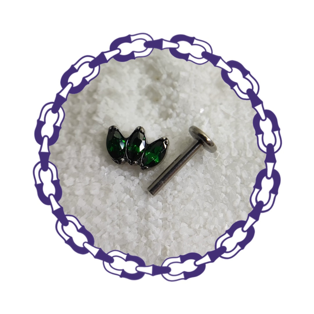 Labret Tres Marquesas Verdes